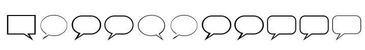TalkBalloon Font Image