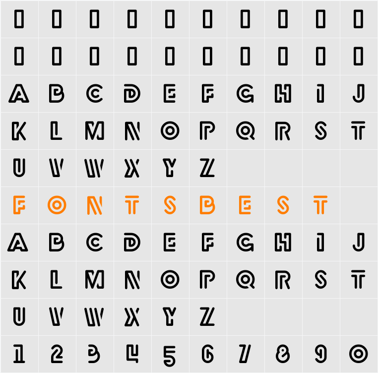 Rubber Character Map