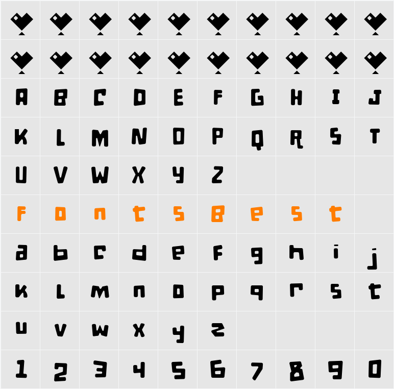 d puntillas D to tiptoe Character Map
