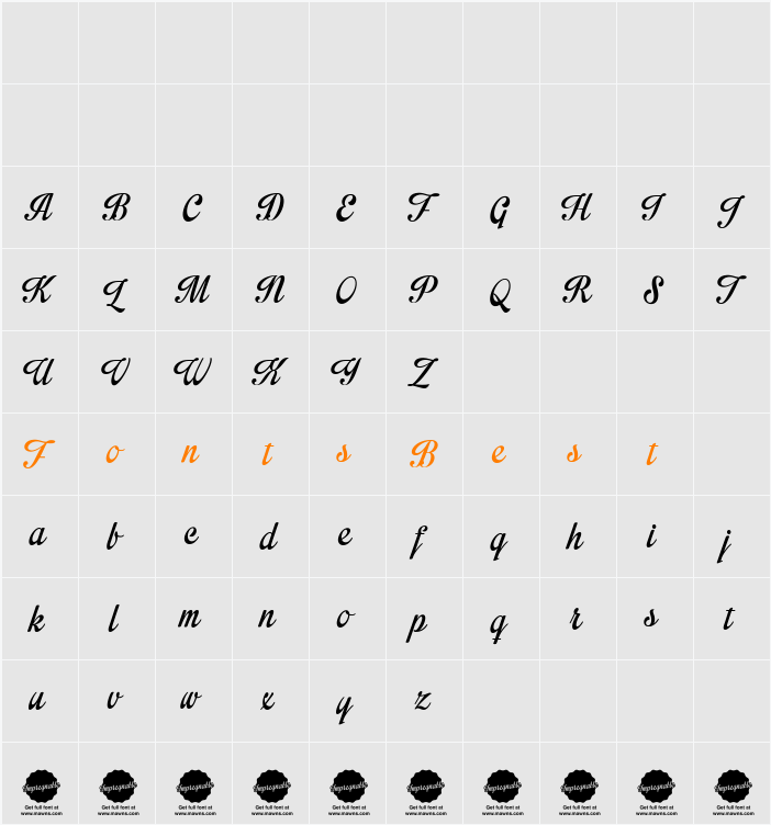 Impregnable Personal Use Only Character Map