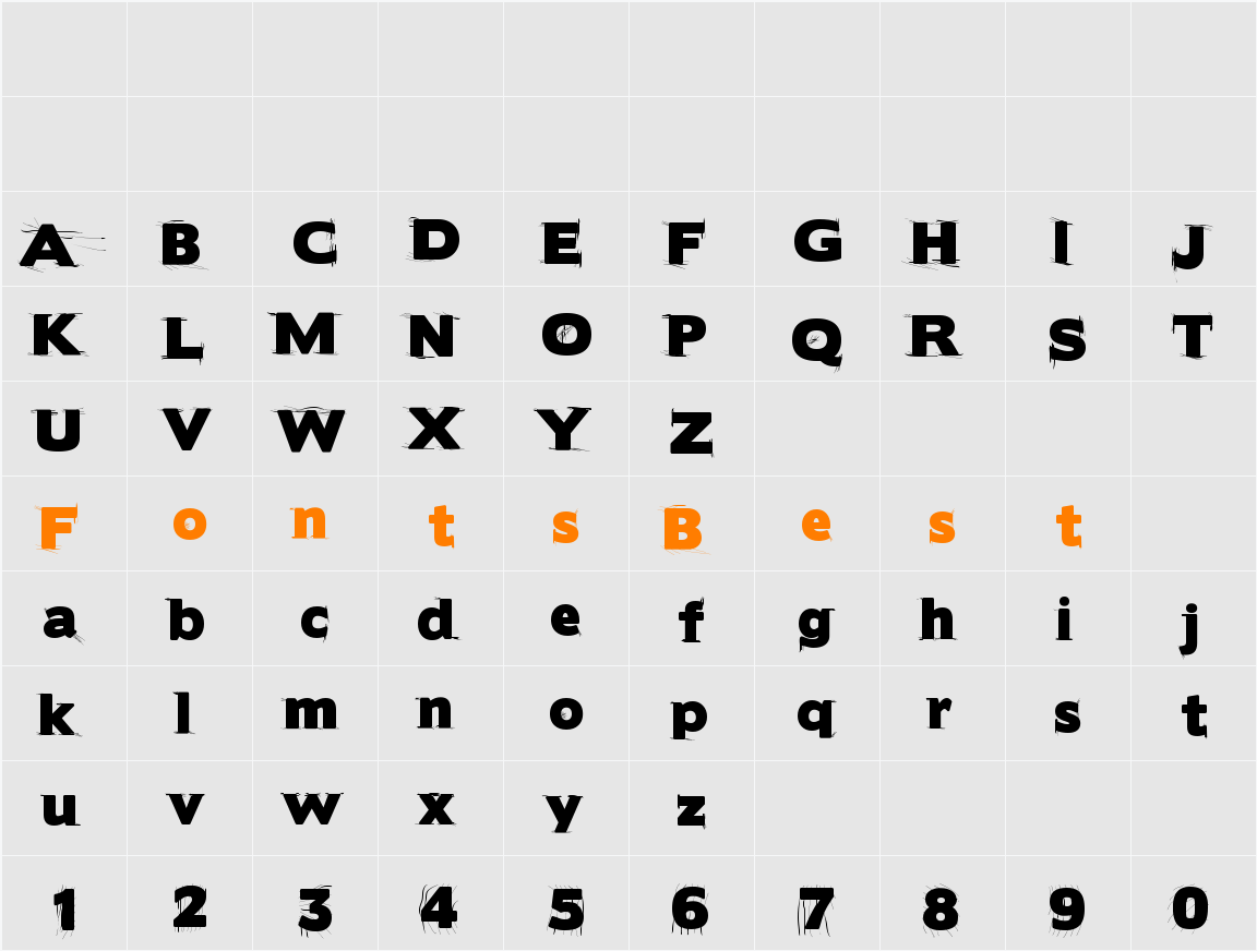BorisBlackBloxxDirty Character Map