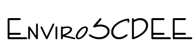 EnviroSCDEE Font Image
