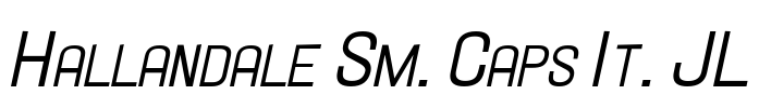 Hallandale Sm. Caps It. JL Font Image
