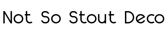 Not So Stout Deco