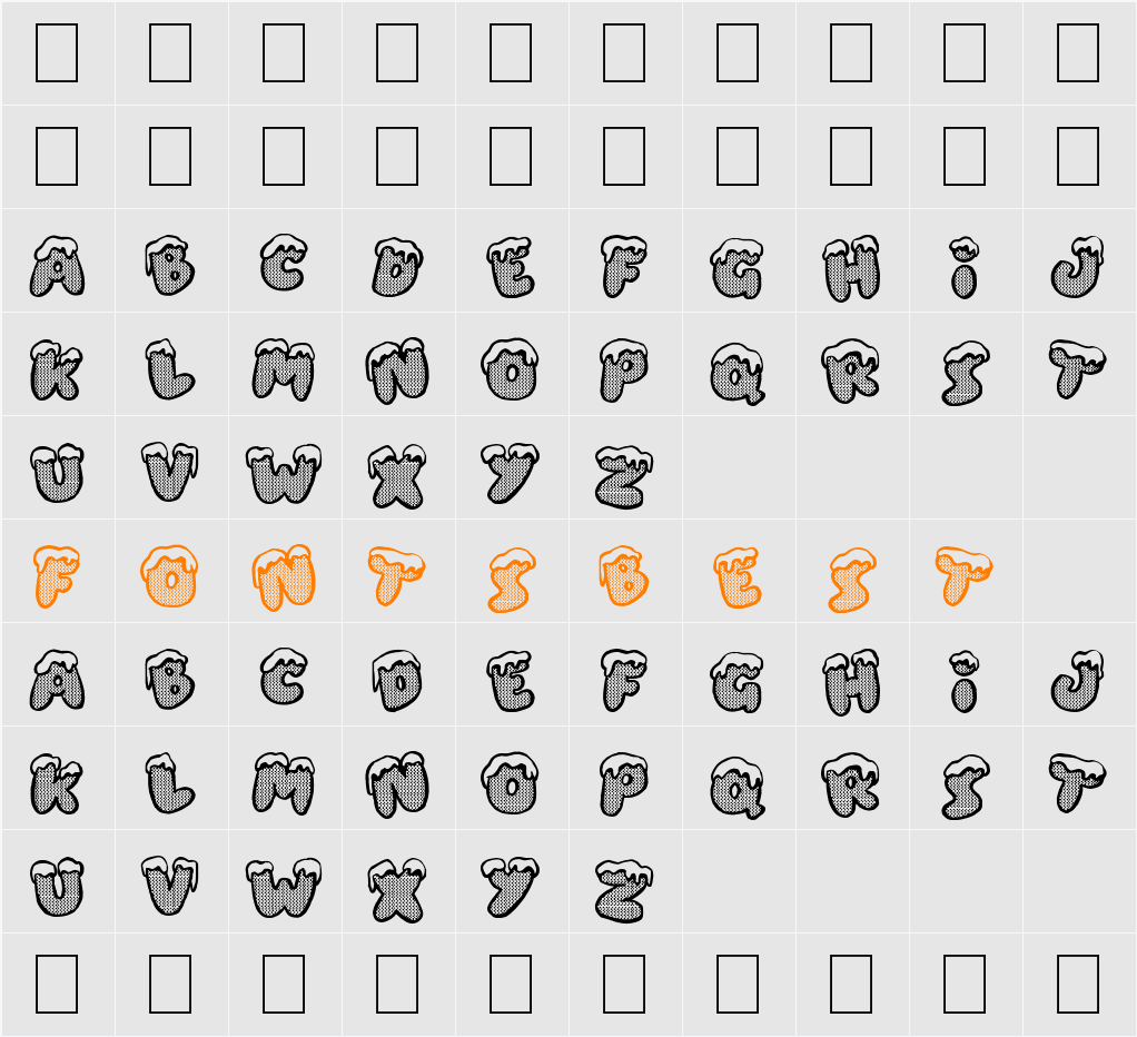 Xmas Dad Character Map