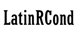 LatinRCond Font Image
