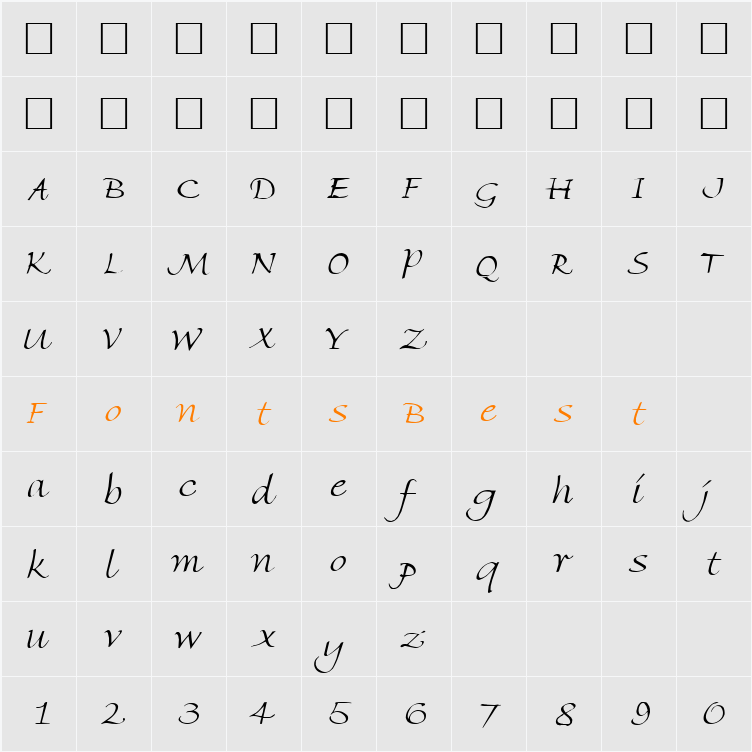 Freehand Character Map