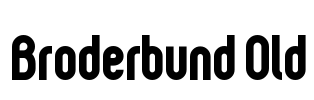 Broderbund Old Font Image