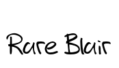 Rare Blair Font Image