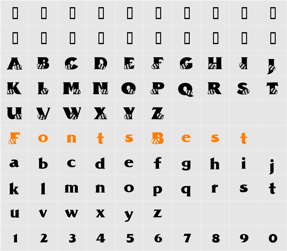 PZ.Egg Character Map