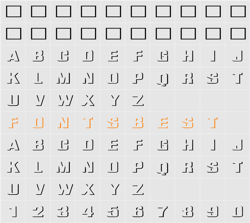 WhatA-Relief Ex Character Map