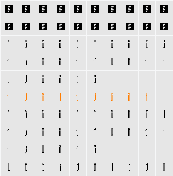SeveredFS Character Map