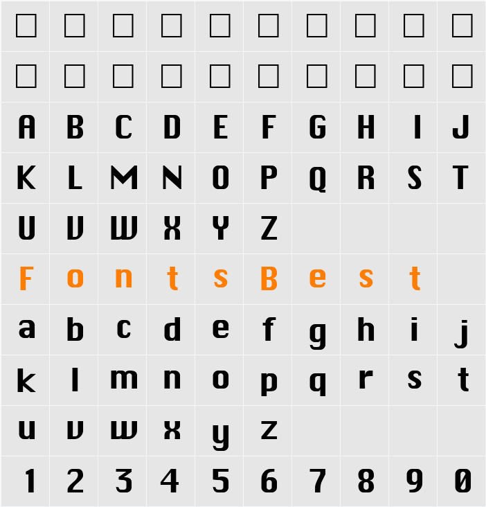 MacEnvy Character Map