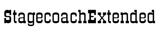 StagecoachExtended Font Image