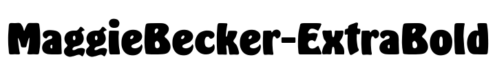 MaggieBecker-ExtraBold Font Image