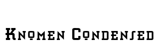 Knomen Condensed