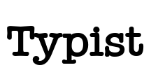 Typist Font Image