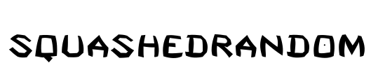 SquashedRandom Font Image