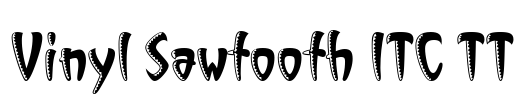 Vinyl Sawtooth ITC TT Font Image
