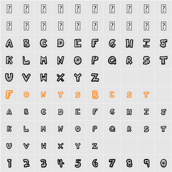 Kitty Character Map