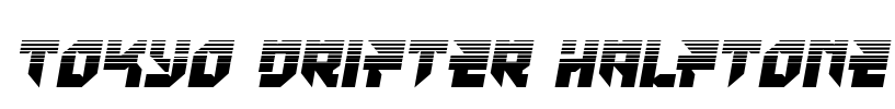 Tokyo Drifter Halftone Font Image