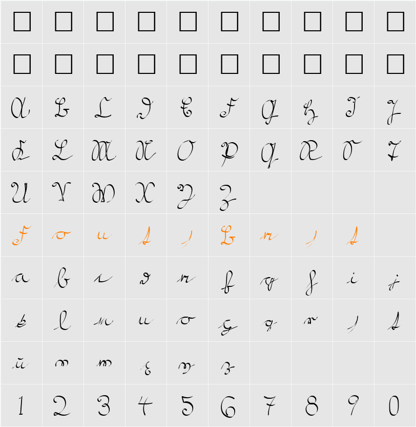 Kroeburn Character Map