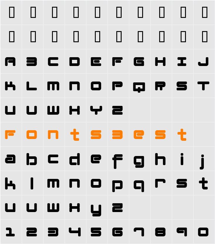 Lotusflower Character Map