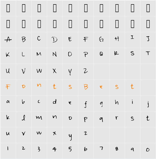 irisisweird Character Map