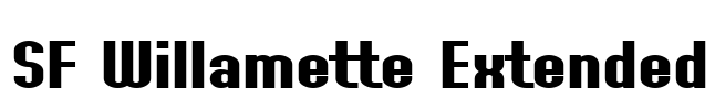 SF Willamette Extended Font Image
