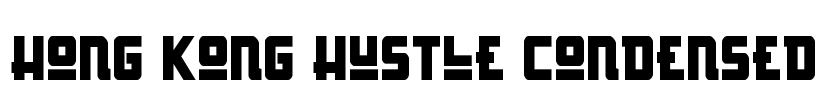 Hong Kong Hustle Condensed Font Image