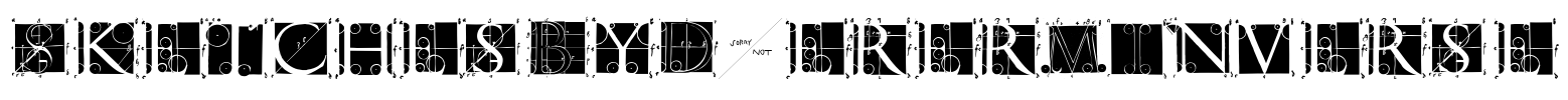 SketchesByDuerer-Inverse Font Image
