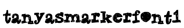 TanyasMarkerFont1 Font Image