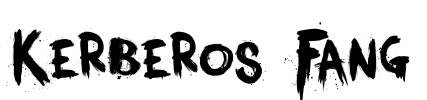 Kerberos Fang Font Image