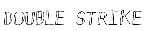 Double Strike Font Image