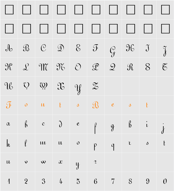 Dschidda Character Map