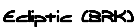 Ecliptic (BRK) Font Image