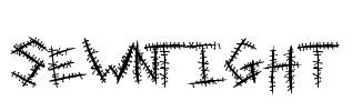 SewnTight Font Image