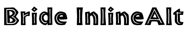 Bride InlineAlt Font Image
