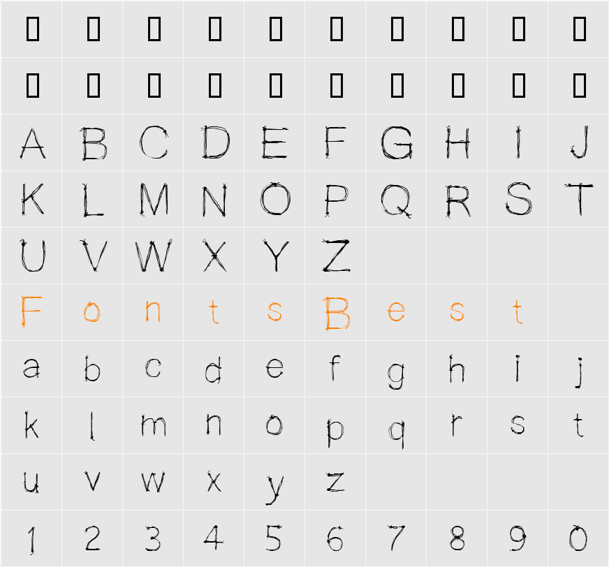WIRED saji Character Map