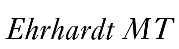 Ehrhardt MT Font Image