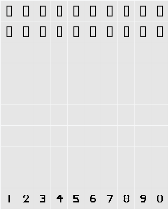 Putch Character Map