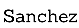 Sanchez Font Image