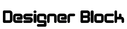 Designer Block Font Image