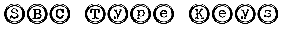 SBC Type Keys Font Image