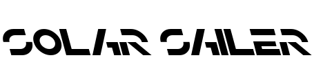 Solar Sailer Font Image