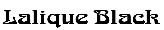 Lalique Black Font Image