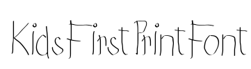 KidsFirstPrintFont