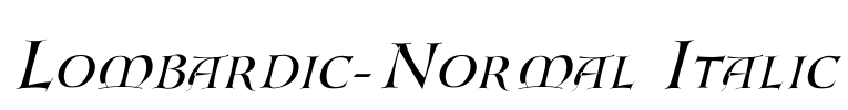 Lombardic-Normal Italic