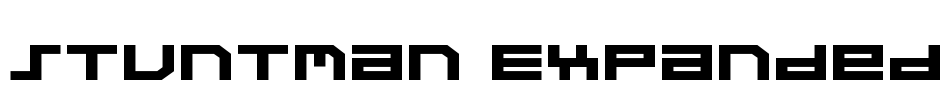 Stuntman Expanded Font Image
