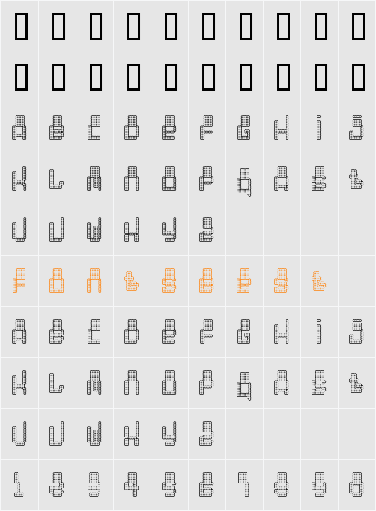 Oddessey 6000 Character Map